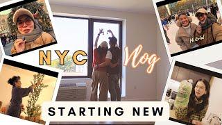 Christmas in NY - Moving into Our NYC Apartment! A realistic VLOG Life in New York City