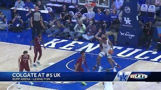 No. 5 Kentucky pushes past Colgate in second half