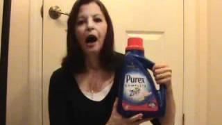 Purex complete laundry detergent with zout stain remover