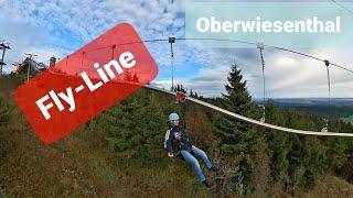 Fly-Line und 4er Sessellift in Oberwiesenthal im Erzgebirge.