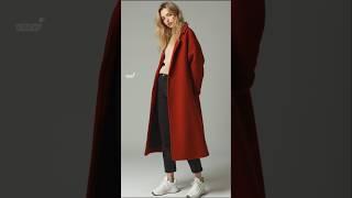 2024 Winter fashions - coat over a turtleneck sweater & sneakers #styles #outfits