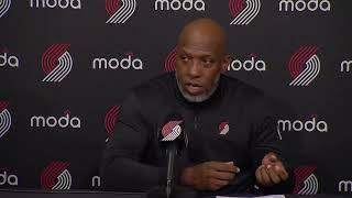 Chauncey Billups Postgame Interview | Trail Blazers 113, Knicks 114 | March 12, 2025