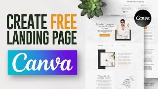 How to Create a Free Landing Page With Canva (2024) Step By Step Tutorial