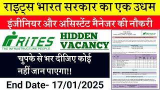 #rights India limited new requirement 2025 #new vacancy for engineering diploma in B.tech