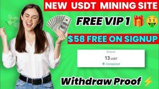 New Usdt investment Site | Get Vip 1 For Free Daily 1.96 Usdt free | How to make money online