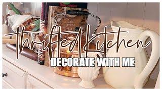  NEW! WINTER KITCHEN DECORATE WITH ME: How To Style Thrifted Home Decor || Robin Lane Lowe