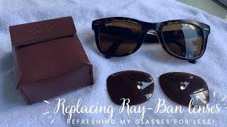 Replacing the scratched lenses on my Folding Wayfarer Ray-Ban sunglasses