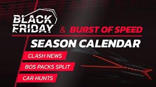 Asphalt Legends Unite SEASON CALENDAR - Black Friday Season - BOS Packs, Mistral Stages, Clash News