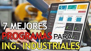 7 Mejores PROGRAMAS para INGENIEROS INDUSTRIALES en este 2024 | Estudiar INGENIERÍA INDUSTRIAL