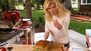 Sandra Lee - Chicken Caesar Focaccia Sandwiches