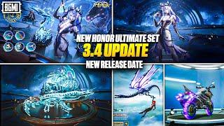 New Honor Ultimate Set in PUBG - BGMI | 3.4 Update Release Date With Time