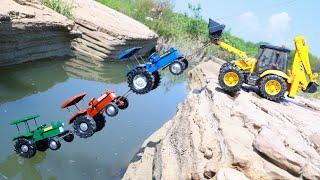 Accident Mahindra Tractor Sonalika Tractor HMT Tractor Pulling Out JCB ? bacchon ke cartoon | CS Toy