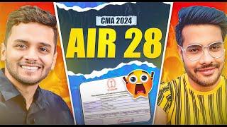 AIR 28 Shares How Much Time Do You Need To Get An All India Rank In CMA? CA CS CMA Nikkhil Gupta