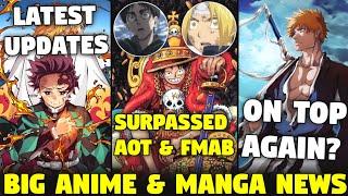 One Piece Surpassed AOT & FMAB! | Bleach TYBW on Top But | Demon Slayer Latest News | Sam Boy