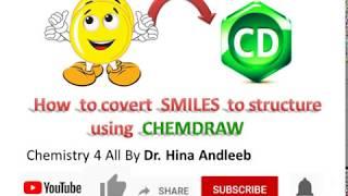 SMILES to structure using ChemDraw