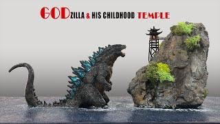 How To Make a GODZILLA Diorama / Polymer Clay / Resin Art