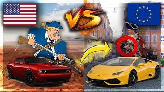 American MUSCLE VS European SPORTS CARS: The Ultimate Showdown