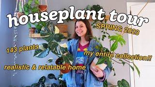 HOUSEPLANT TOUR!! | my ENTIRE houseplant collection | spring 2023