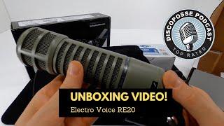 Unboxing the Electro Voice RE20 and my DiscoPosse Podcast Gear