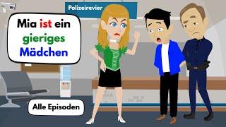 Learn German | Mia is a greedy girl - All episodes