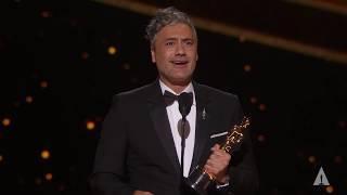 Taika Waititi Wins Best Adapted Screenplay for "Jojo Rabbit" | 92nd Oscars (2020)