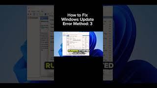 How to Fix Windows Update Error Using Start - Services (Method 3)