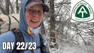 Day 22/23 | A Frozen Hike Alone | Appalachian Trail 2025