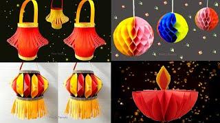 Diwali Decoration Ideas At Home / Art and Craft with Paper / Diwali Craft / Easy Paper Craft Ideas