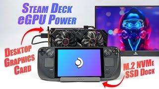 We Added An eGPU To The Steam Deck! Faster Graphics For The Deck! Hands-On Testing