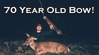 Big Doe With A 70 YEAR OLD BOW?! Traditional Bowhunting in Virginia