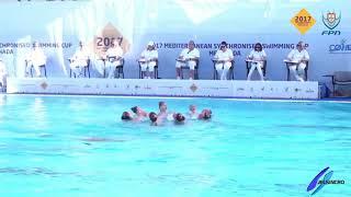 Jelsincro 07 GREECE RUTINA LIBRE COMBINADA SYNCHRONISED SWIMMING MEDITERRANEAN CUP 2017