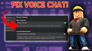 Fix Roblox Voice Chat Not Showing Up – No Voice Chat Option in Roblox