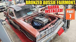Scottys Garage - We Get The Barra Mounted In The Fairmont!