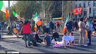 RTE SIX ONE NEWS - 19 ARRESTS AS FAR RIGHT ANTI-IMMIGRATION EXTREMISTS GATHER IN DUBLIN IRELAND