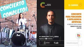 David Adrián Concierto "Batería e Inteligencia Artificial" en Esferas Culturales Conarte 18Junio2020