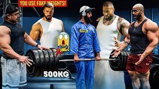 ANATOLY Use FAKE WEIGHTS in GYM PRANK | Pretended to be a CLEANER #1