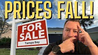 Tampa Florida Housing Market: Home Prices Fall Year Over Year for the First Time in a While!