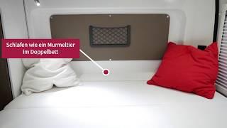 Mooveo Van 63DBL  bei EMR Campers - Mooveo CAMPER VAN MIT QUERBETT  zum KOMPLETTPREIS-PAKET 