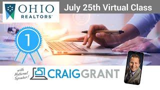 Don't miss Market Like a Rockstar 1 CE OAR Virtual Class with Craig Grant on 7-25!