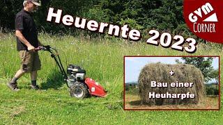 Heuernte 2023 + Bau einer Heuharpfe / Haymaking