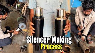 Silencer making process with smart making | amazing technique of making an exhaust car silencer