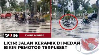 VIRAL! Jalan Keramik di Kota Medan Banyak Makan Korban | tvOne Minute