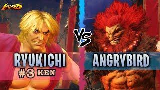 SF6 ▰ Ranked #3 Ken ( Ryukichi ) Vs. Akuma ( Angrybird ) 『 Street Fighter 6 』