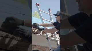 Rotten wood on roof #shorts #roofing