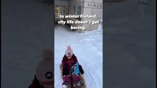 Winter city life in Finland never fails️ #gethappy #finland #finnishculture