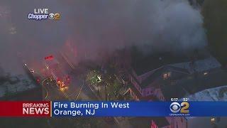 Fire Burns In West Orange