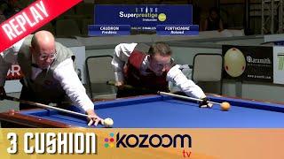 3-Cushion Billiard Super prestige 2010  Frédéric Caudron vs Roland Forthomme