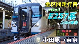 【全区間走行音】E257系2000番台〈特急湘南〉小田原→東京 (2022.1)