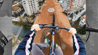 Wheelie on giant Funicular in Resita