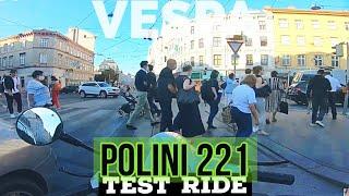 Vespa POLINI 221 Test Ride / rotary valve tuning